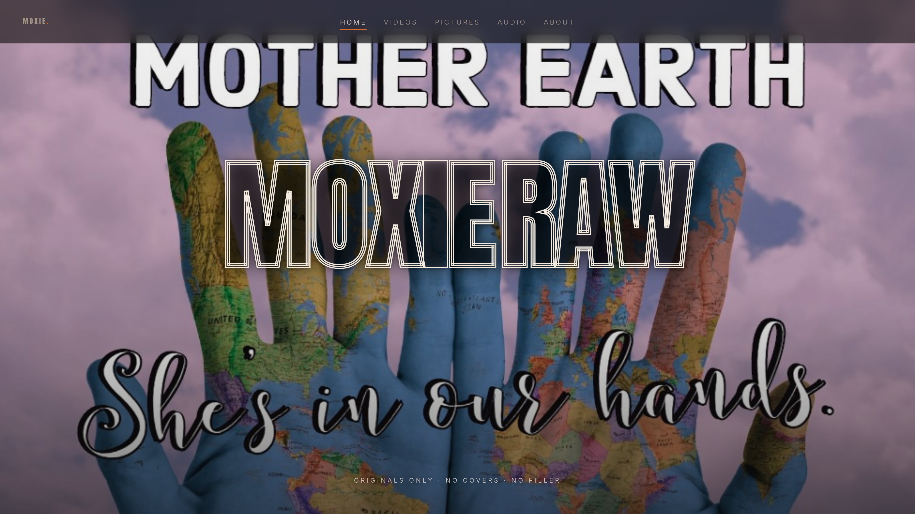 Moxieraw homepage preview
